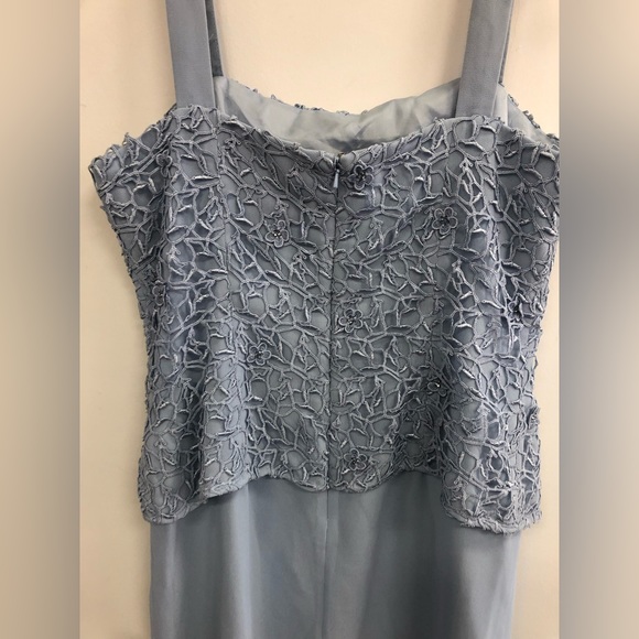 CAMERON BLAKE FLOOR LENGTH IN BABY BLUE COLOUR  SIZE 12 2PIECES DRESS - Picture 5 of 8